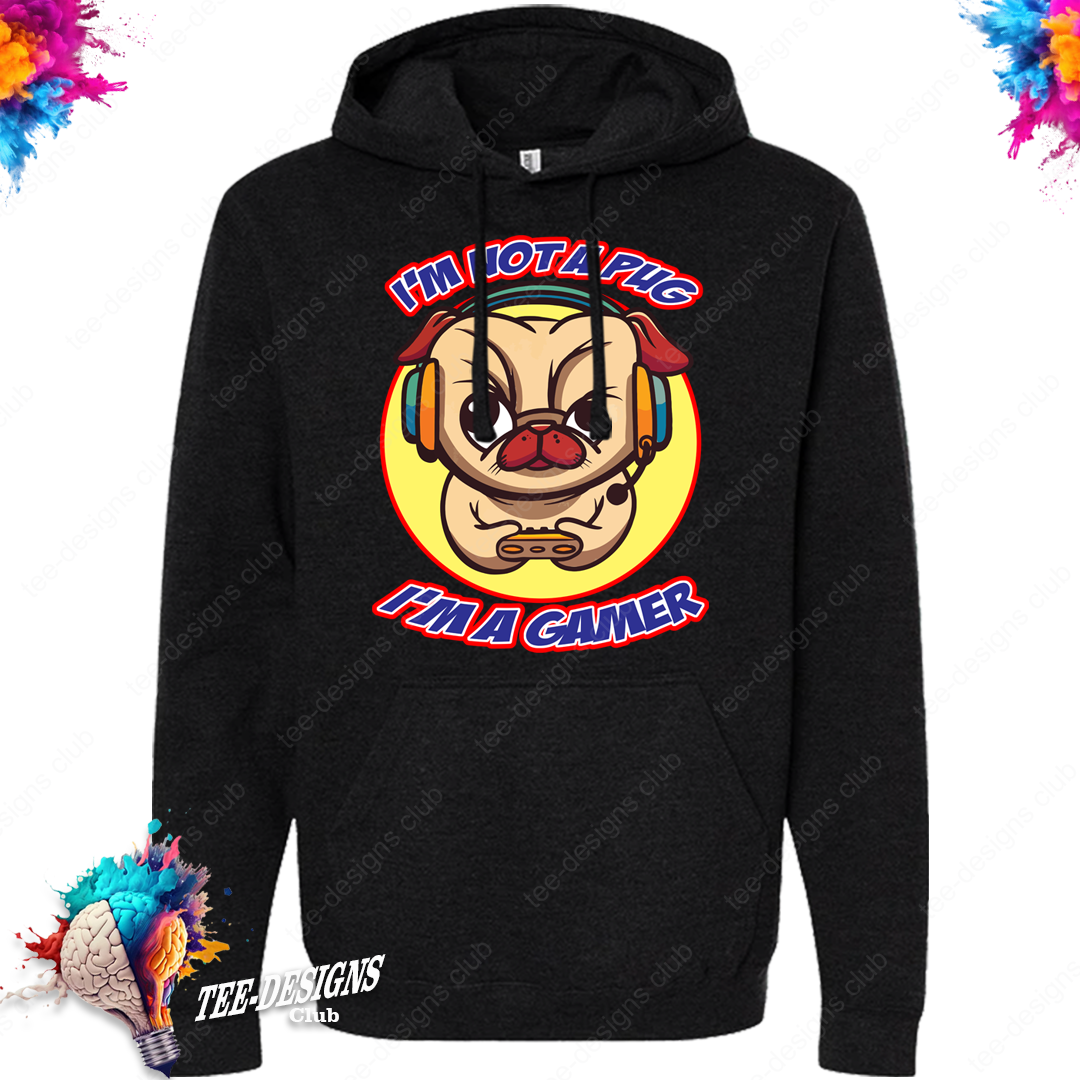 Gamer pug 00001 graphic design