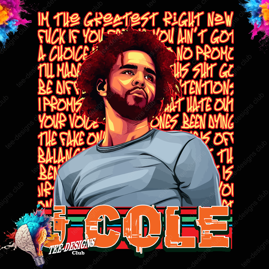 J Cole 00001 graphic design