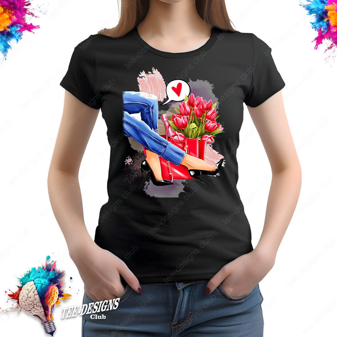Tacones love 00001 graphic design
