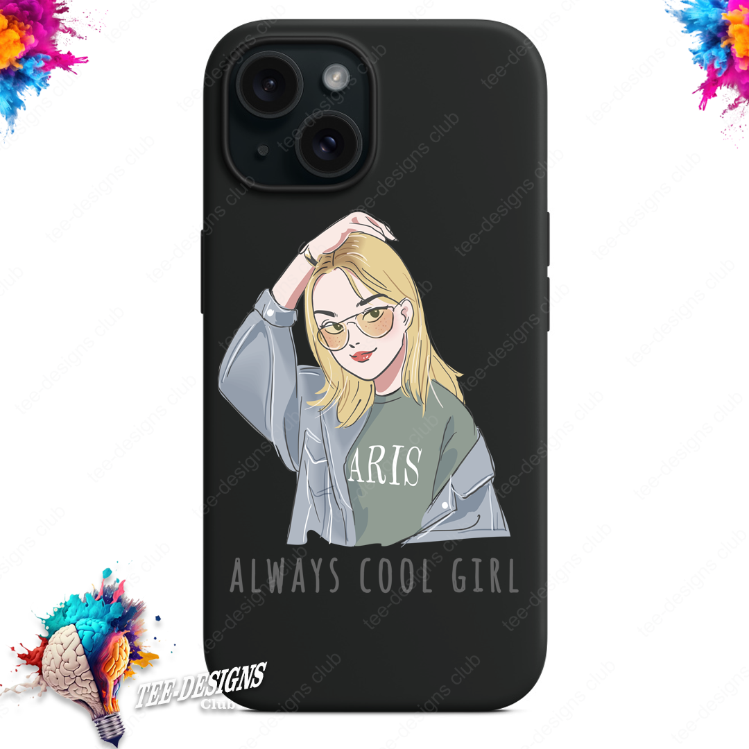 Always cool girl 00001 graphic design