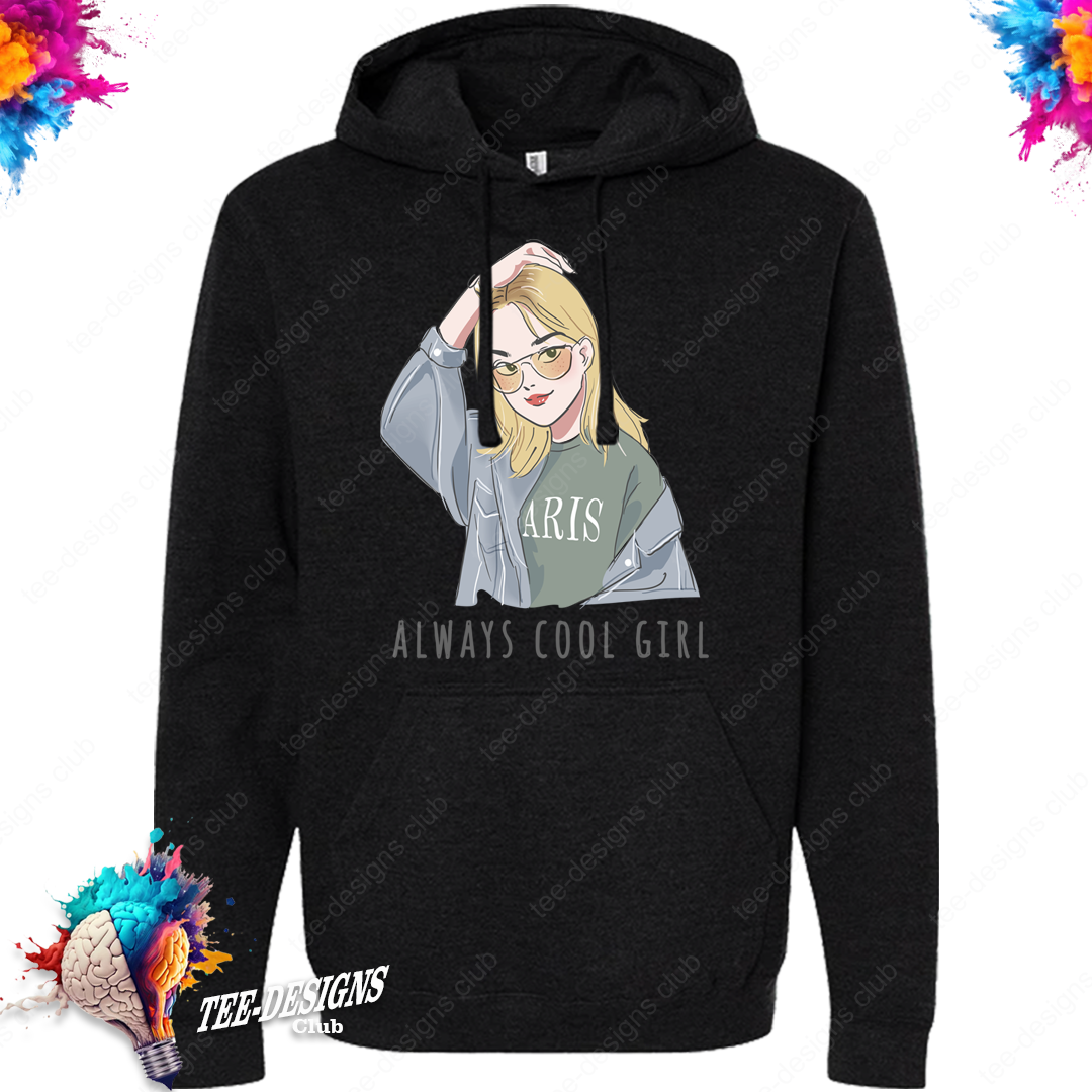 Always cool girl 00001 graphic design