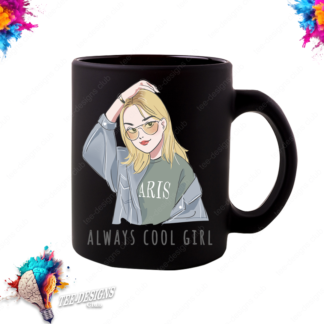 Always cool girl 00001 graphic design