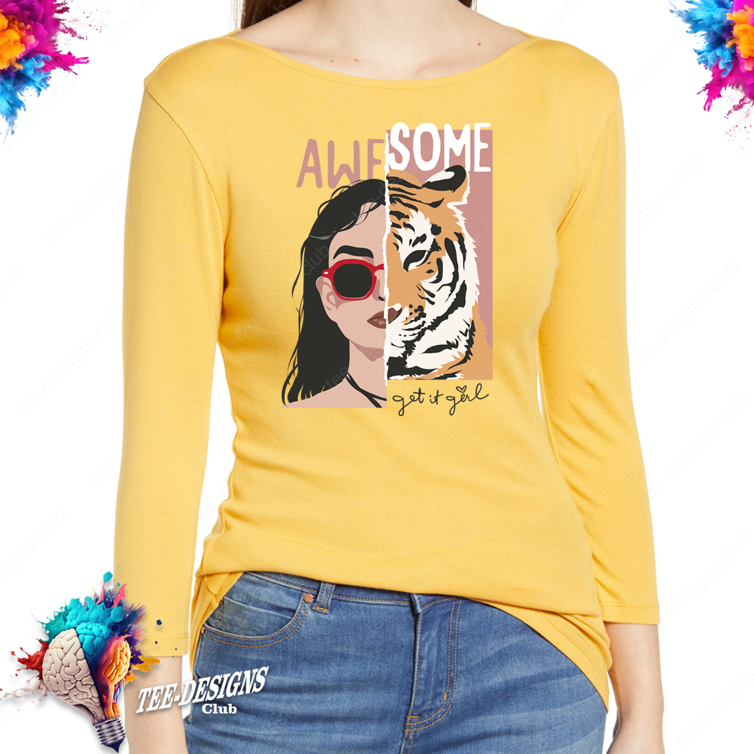 Awesome girl 00001 graphic design