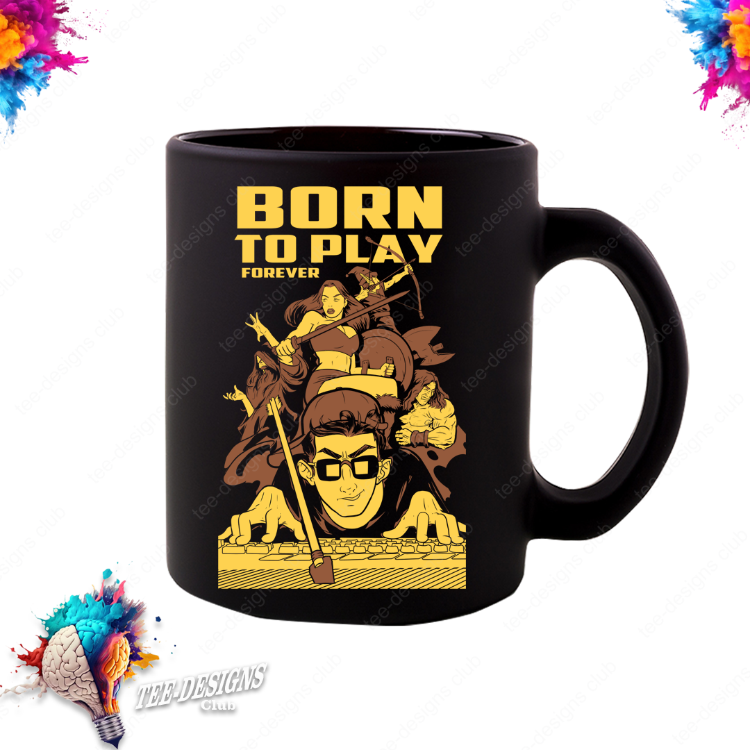 Born to play 00001 graphic design