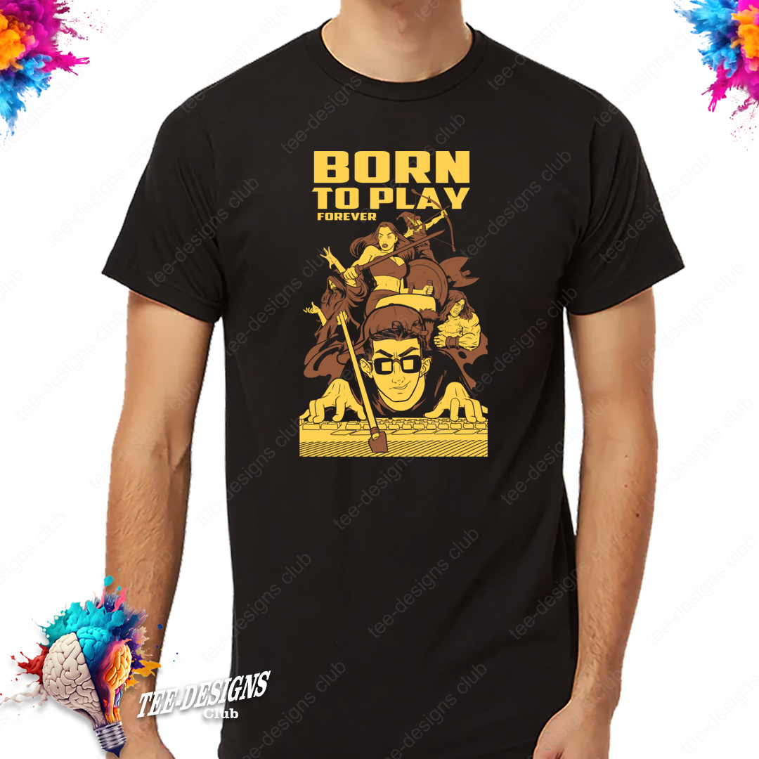 Born to play 00001 graphic design