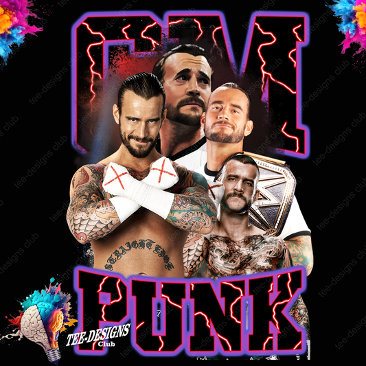 CM Punk 00001 graphic design