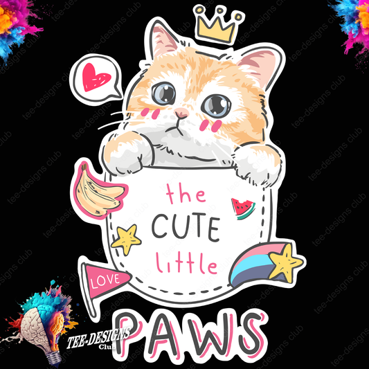 Cute Paws 00001 graphic design