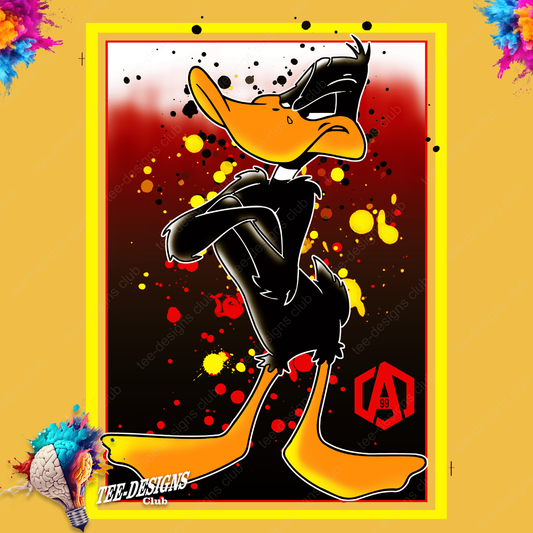 Daffy Duck 00011 graphic design