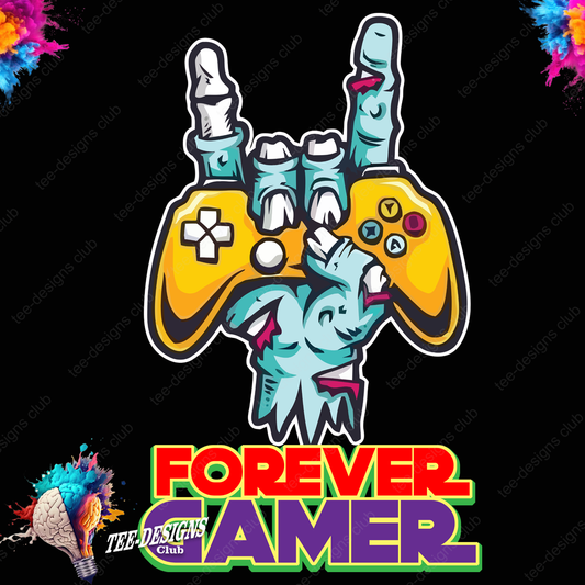 Forever gamer 00001 graphic design