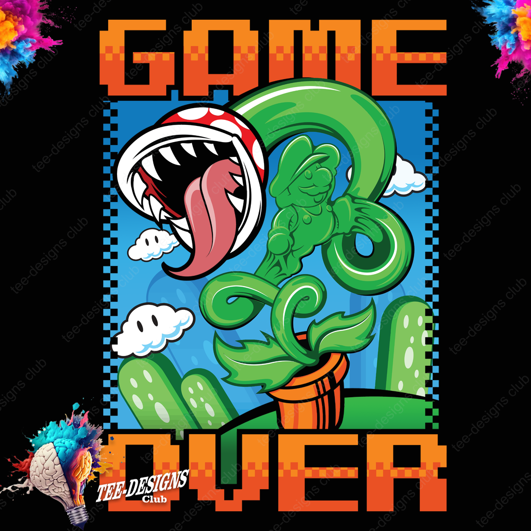 Game over 00002 graphic design