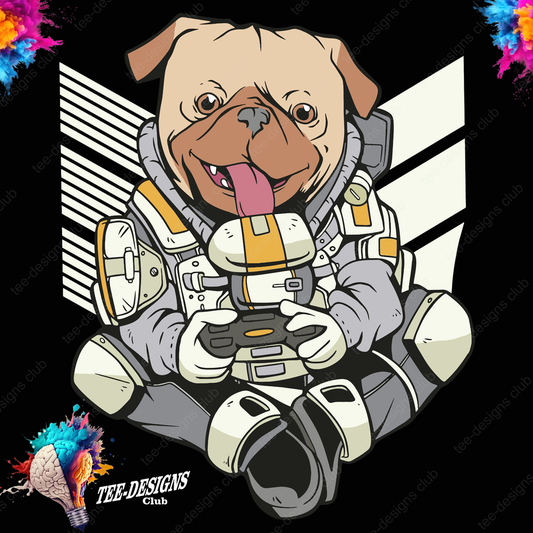 Gamer dog 00001 graphic design