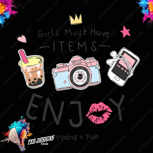 Girls must have 00001 graphic design