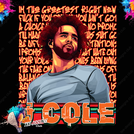 J Cole 00001 graphic design