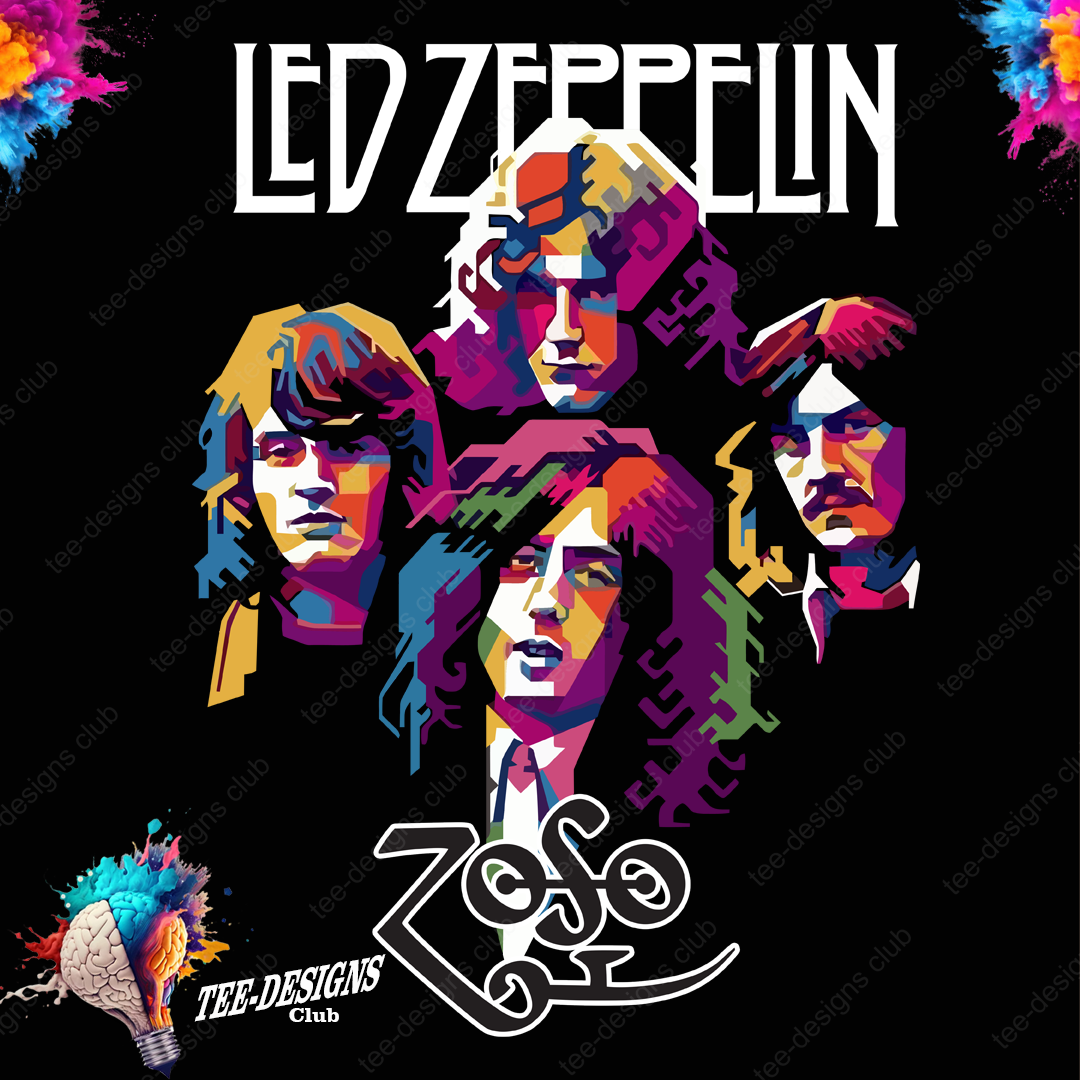 Led Zeppelin 000021 graphic design