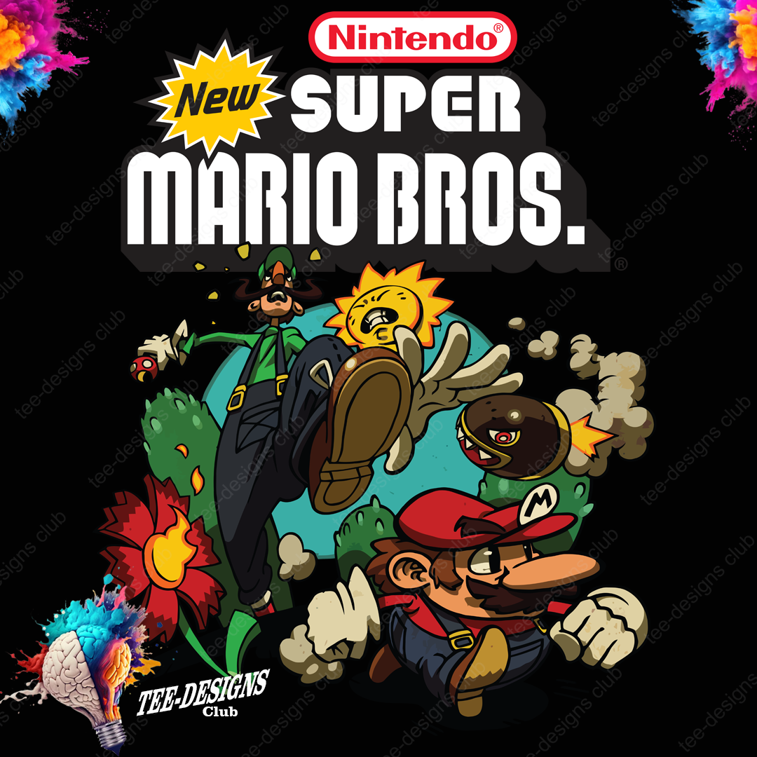 Mario Custom Design Mario bros 00002 graphic design – t-shirt designs club