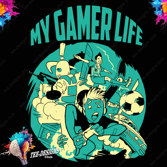 My gamer life 00001 graphic design