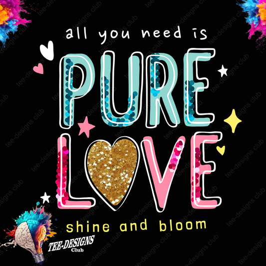 Pure love 00001 graphic design