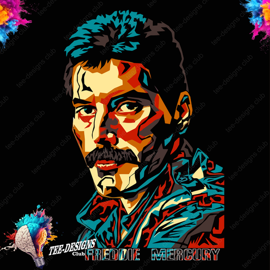 Queen Freddie Mercury 00001 graphic design