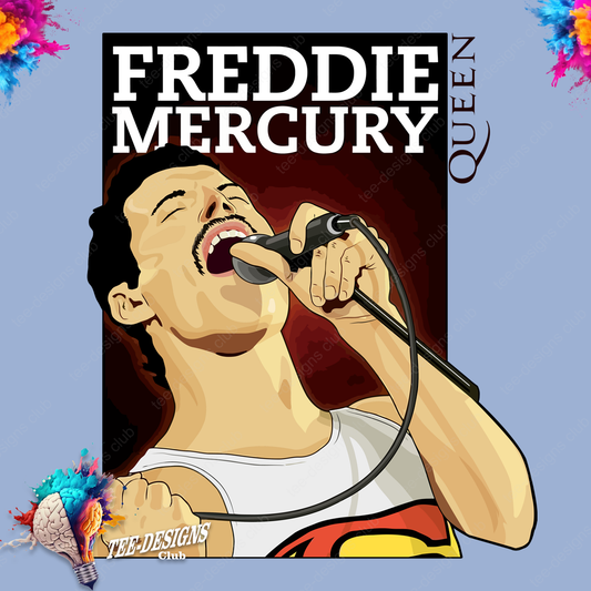 Queen Freddie Mercury 00002 graphic design