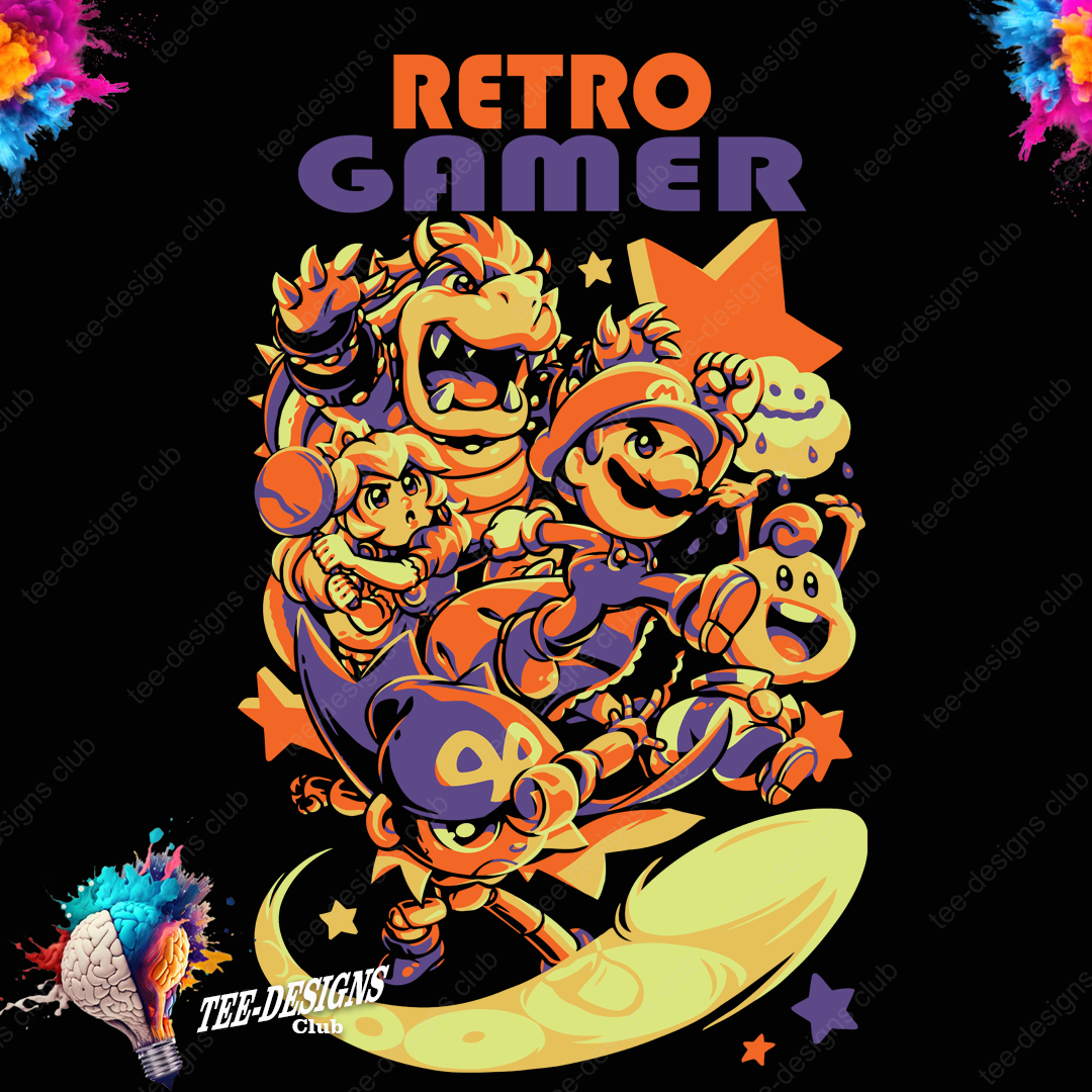 Retro gamer 00001 graphic design