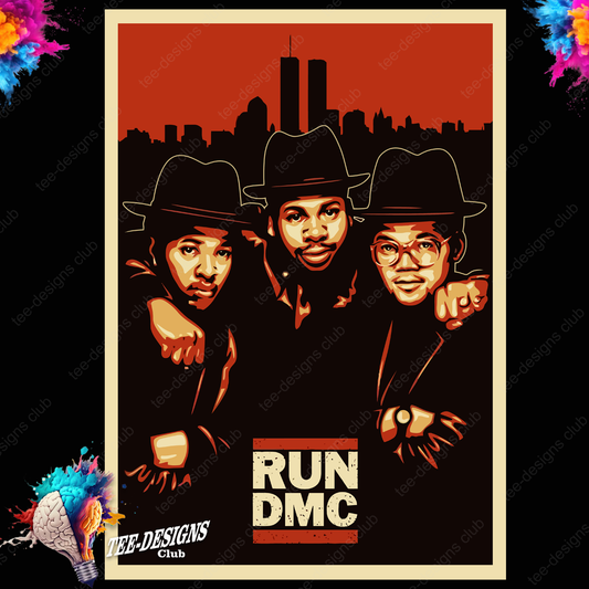 Run DMC 00001 graphic design