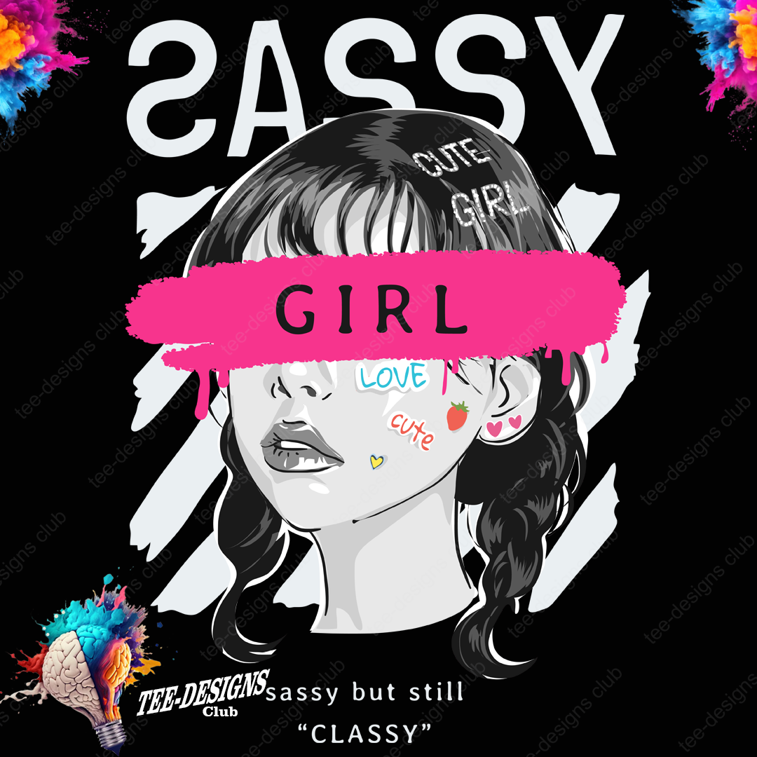 Sassy girl 00001 graphic design