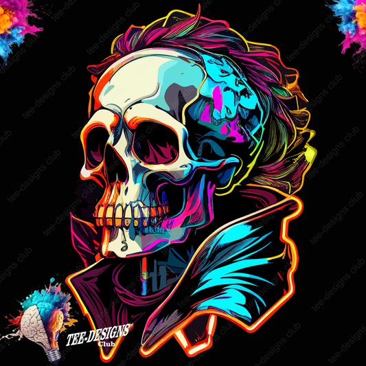 Skull 00001 graphic design