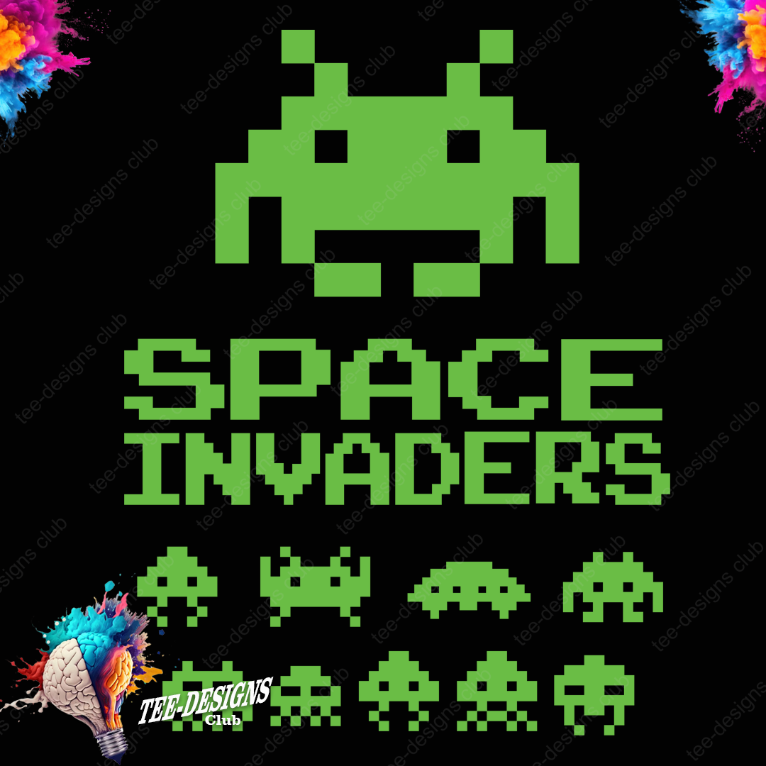 Space invaders 00001 graphic design