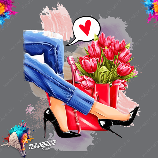 Tacones love 00001 graphic design