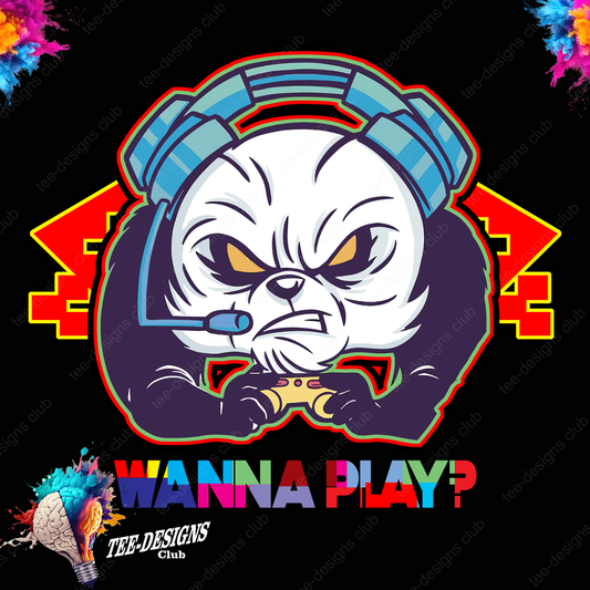 Wanna play 00001 graphic design