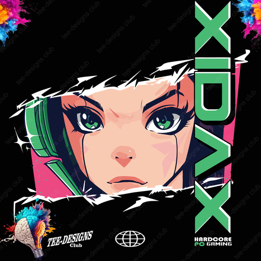 Xidax hardcore gaming 00001 graphic design